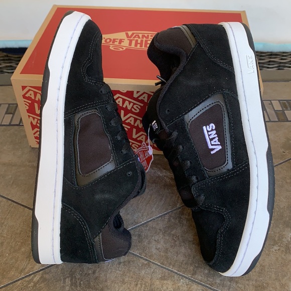 VANS DOCKET SUEDE BLACK/WHITE Men’s - Picture 7 of 16